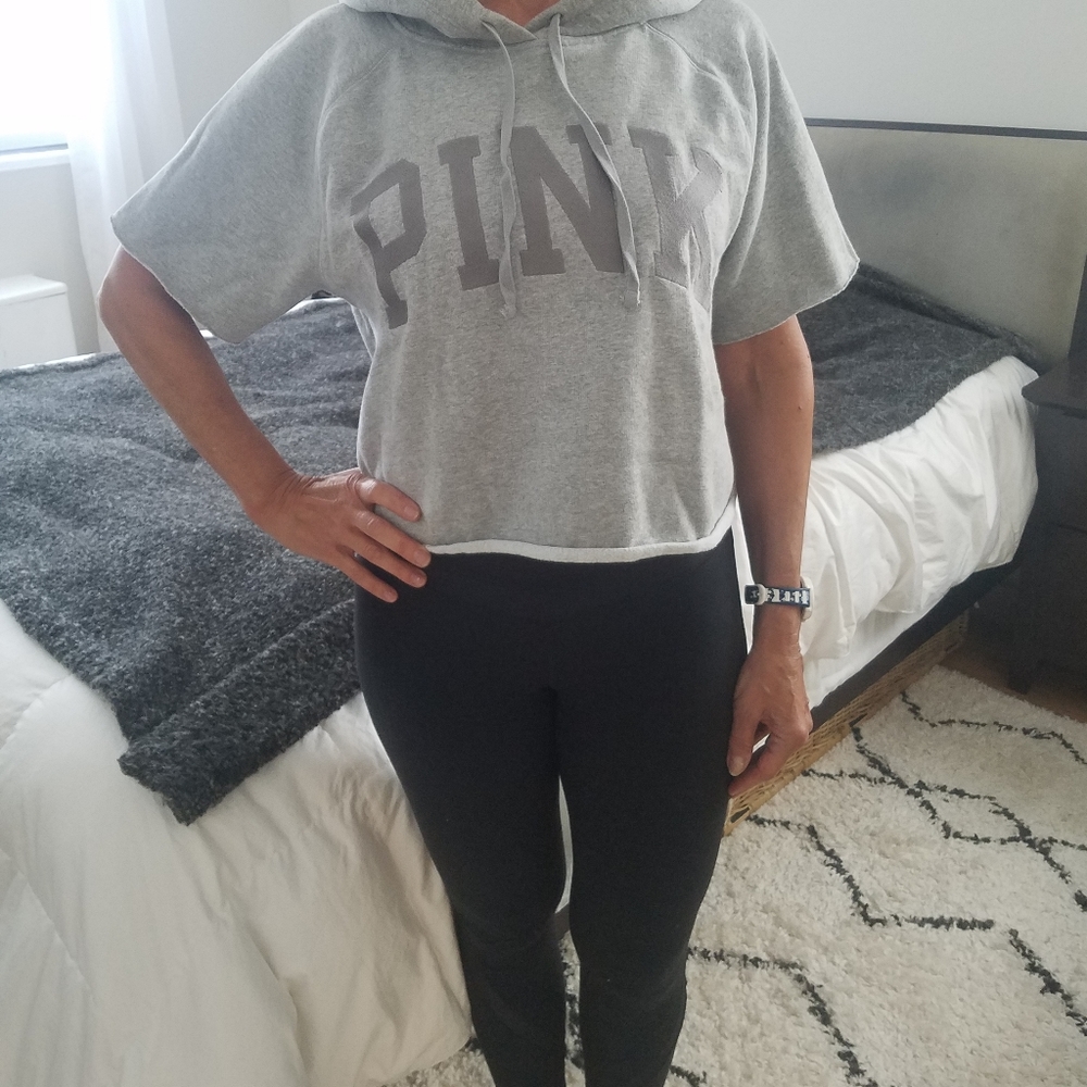 PINK grey hoodie - Picture 7 of 8